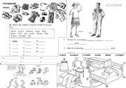 English Worksheet: Clothes