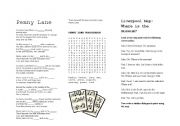 English Worksheet: Penny Lane -The Beatles