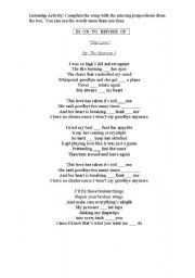 English Worksheet: 