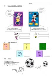 English Worksheet: REVISION WORKSHEET