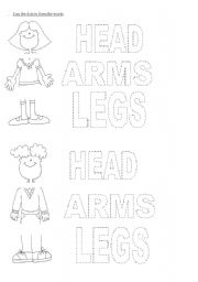 English Worksheet: BODY PARTS