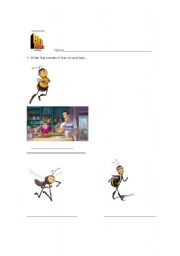 English Worksheet: Bee Movie Activity