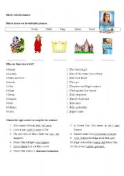 English Worksheet: Movie: Ella Enchanted