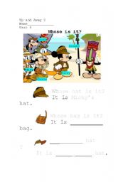 English Worksheet: Whose is it?