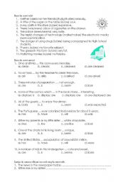 English Worksheet: Subject-Verb Agreement