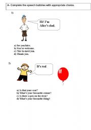 English Worksheet: dialogues