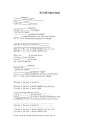 English Worksheet: Song