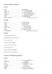 English Worksheet: revision