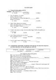 English Worksheet: Vocabulary for food