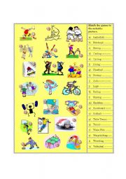 English Worksheet: Olympic Games Pictures (part 2)