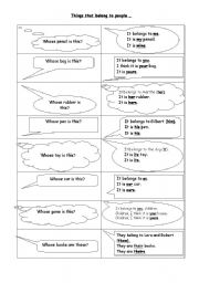 English Worksheet: Pronouns