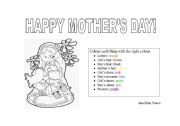 English Worksheet: Mothers day