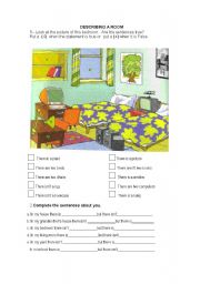 English Worksheet: Describing my house