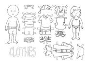 English Worksheet: Clothes with Caillou and Rossie