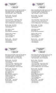 English Worksheet: Song 