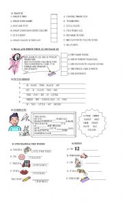 English Worksheet: General Questions - Reading and Writing