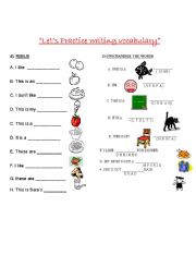 English worksheet: LeTs WrItE aNd ChEcK vOcAbUlArY