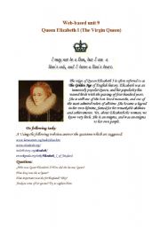 English Worksheet: Elizabeth I the Irish Queen