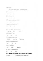 English worksheet: Exercices of to be