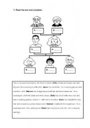 English Worksheet: Eriks family