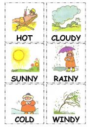 English Worksheet: Weather conditions