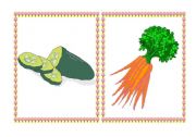 English Worksheet: Fruit and vegetables - flashcards part I