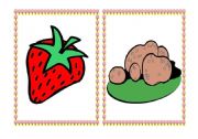 English Worksheet: Fruits and vegetables - flashcards - part IV