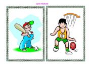 English Worksheet: Sports - flashcards part I