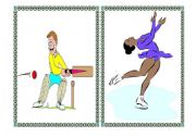 English Worksheet: Sports -  flashcards - part IV