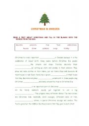 English worksheet: Christmas celebration!