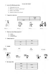 English worksheet: lets go 4 test