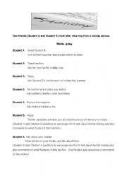 English worksheet: Holidays abroad