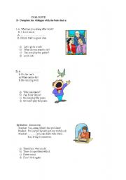 English Worksheet: test