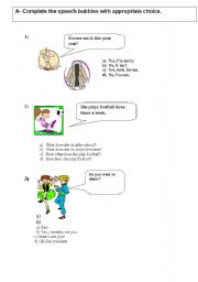 English worksheet: test