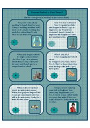 English Worksheet: Past Tense or Present Perfect