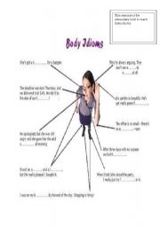 English Worksheet: body idioms