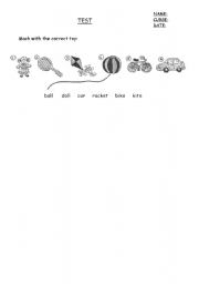 English Worksheet: toys