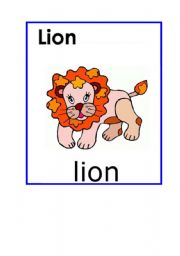 English worksheet: wild animals flashcards part5