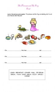 English Worksheet: The Princess and The Frog