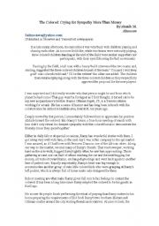 English Worksheet: essay