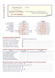 English Worksheet: passive