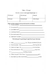 English worksheet: I have