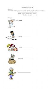 English Worksheet: Indefinite Article (A-AN)