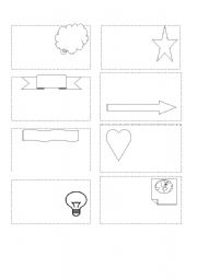 English worksheet: Empty business cards for children