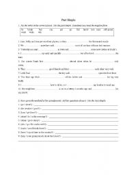 English Worksheet: Past Simple