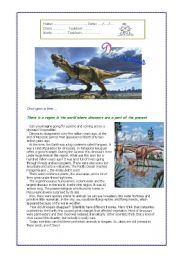 English Worksheet: Dinosaurs