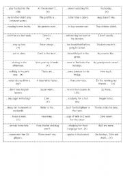 English Worksheet: Language domino