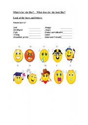 English Worksheet: Have got - What is he like? -  and- What does he look like? - II part