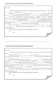 Tenses information-gap activity