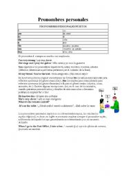 English Worksheet: Personal Pronouns